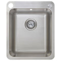 Abey 30L Stainless Steel Topmount Laundry Tub with Dual Bypass and Overflow - LK30C