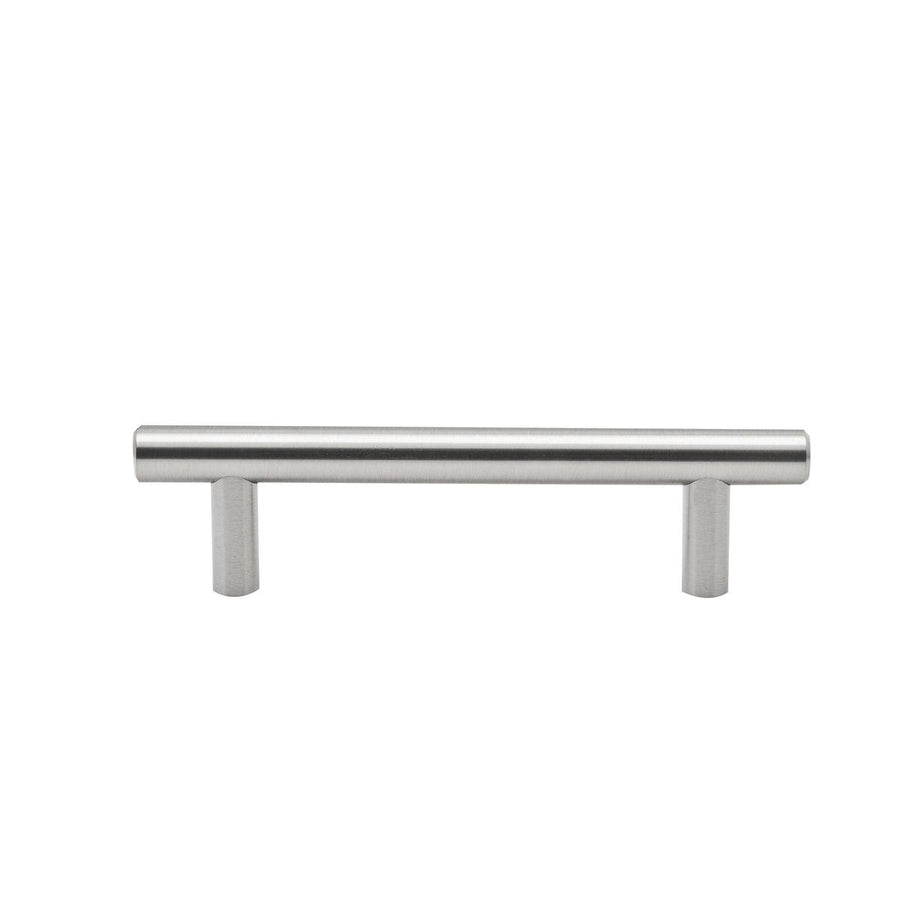 Ikonic 128mm Brushed Nickel Cupboard T Handle 10 Pack Easy Install - SuperSaverAU - view 1