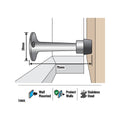 Adoored Arrow Door Stop - 75mm - Stainless Steel - Modern Design - SuperSaverAU - view 2
