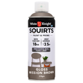 White Knight Squirts Spray Paint - 310g - Mission Brown - Gloss - Solvent Based - SuperSaverAU - view 1
