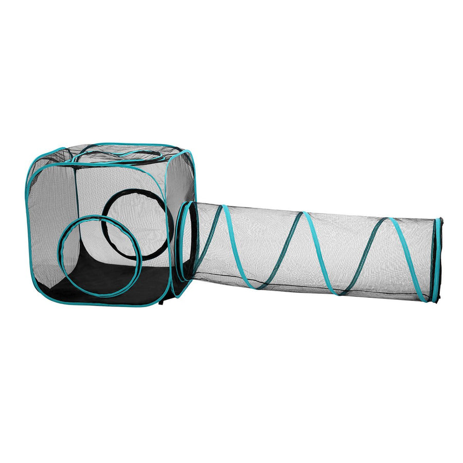 Paws Claws Mesh Pop Up Activity Centre 2 Piece Set 195 x 70 x 70cm - Lightweight, Collapsible - SuperSaverAU - view 1