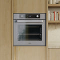 Haier 60cm Grey 500 Series Pyrolytic Oven - 78L, 12 Functions, Air Fry, Steam Assist - HWO60S12EPG5