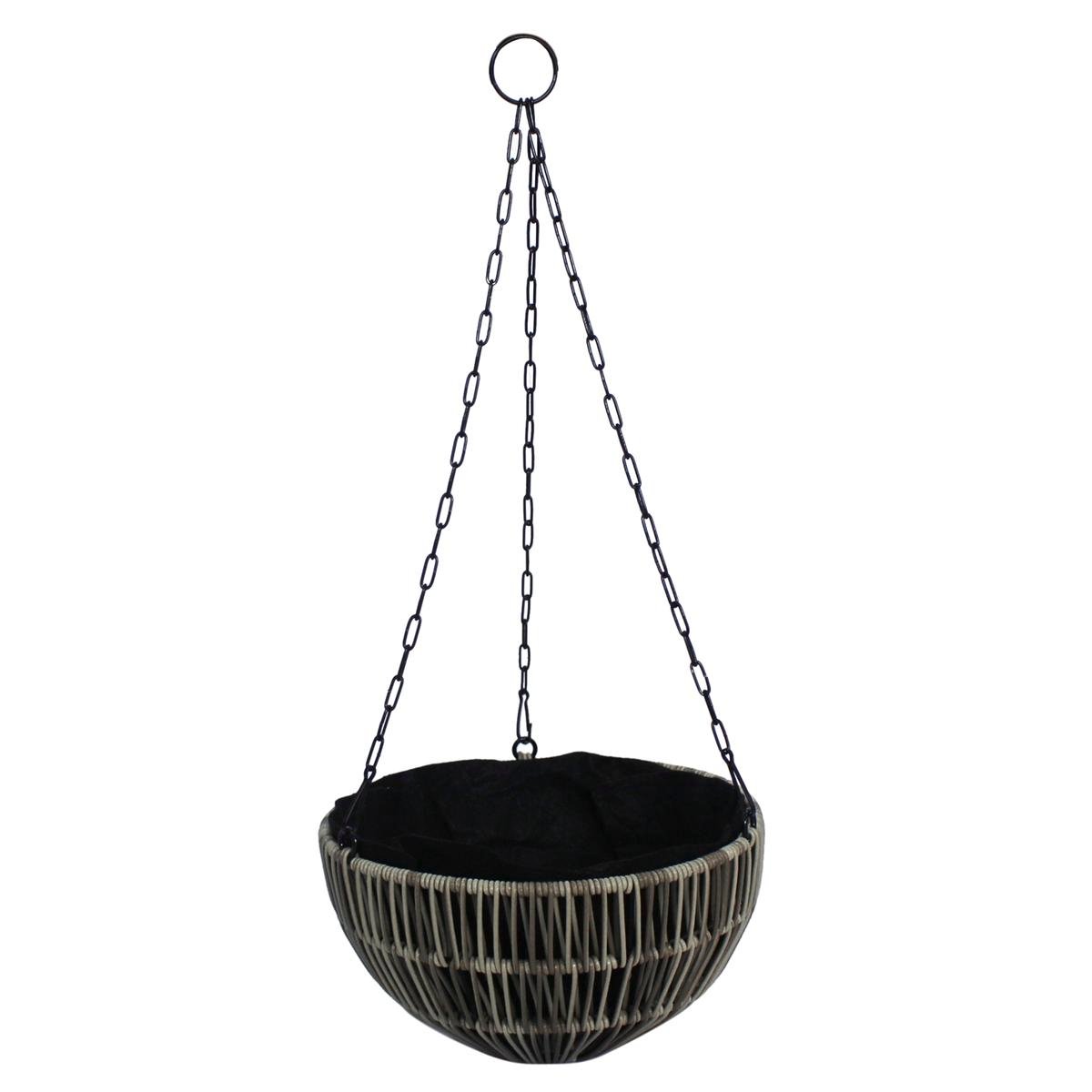 Northcote Pottery Rattan Hanging Basket - 26 x 14cm - Blonde - Durable - SuperSaverAU - view 1