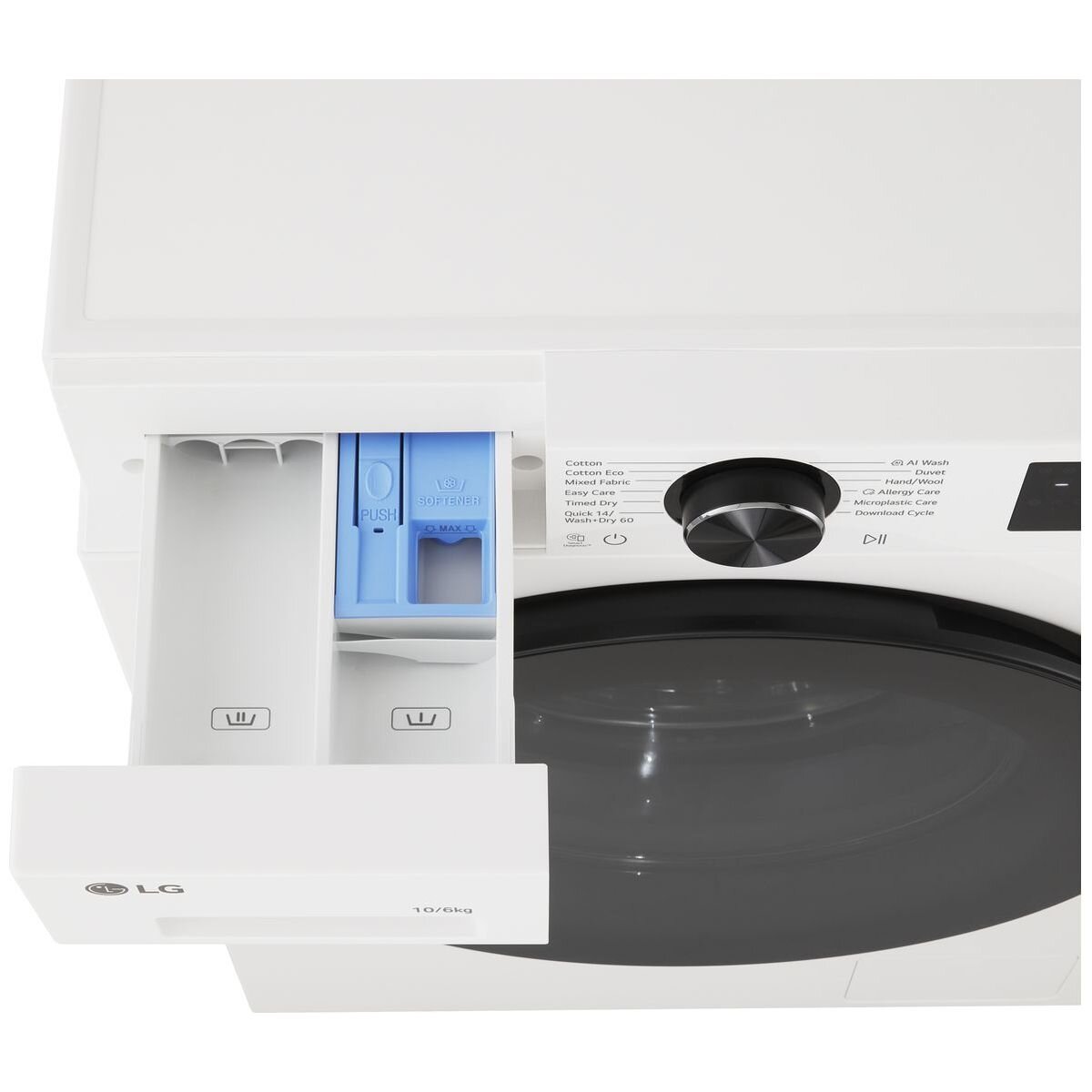 LG 3 Series 10kg/6kg Front Load Washer Dryer Combo - Condenser Drying, ThinQ Control - White - WXC3-1410W