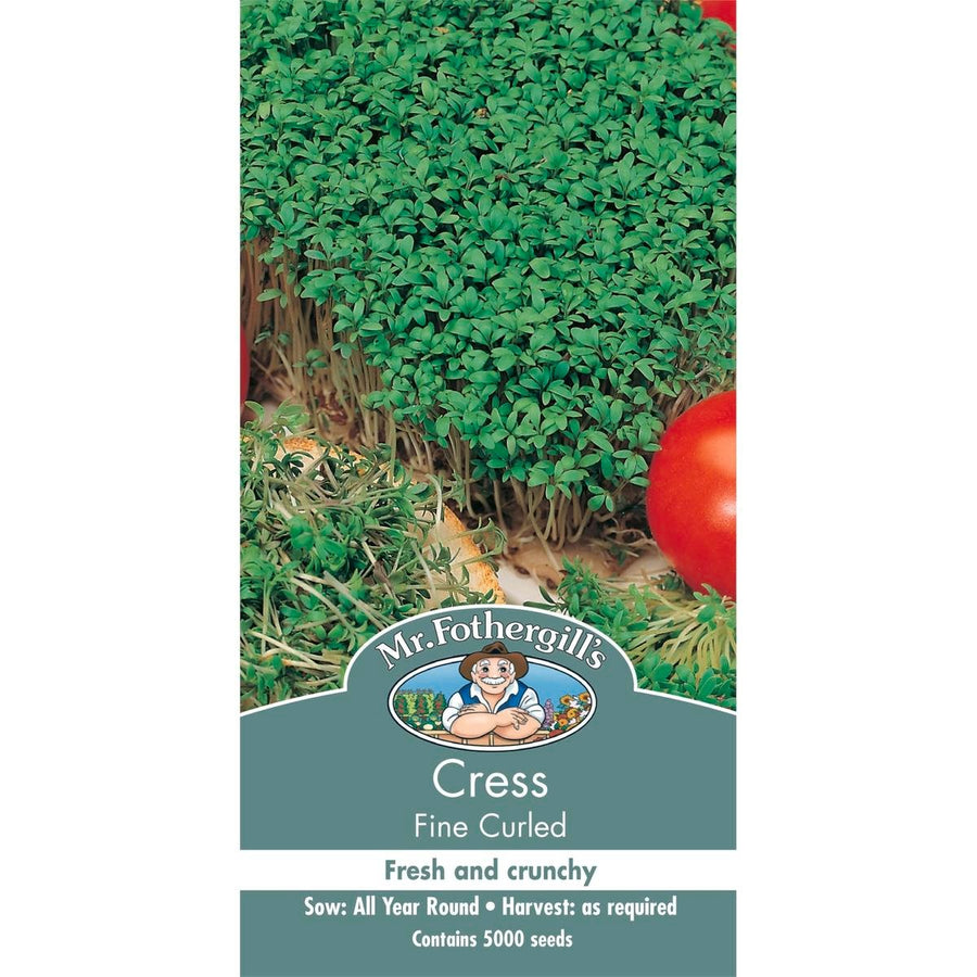 Mr Fothergill Cress Vegetable Seed - 75mm - Green - Quick Growth - SuperSaverAU - view 1