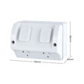DETA Double Weatherproof Power Point 10A 240V Polycarbonate - 4 Pack 6294BT