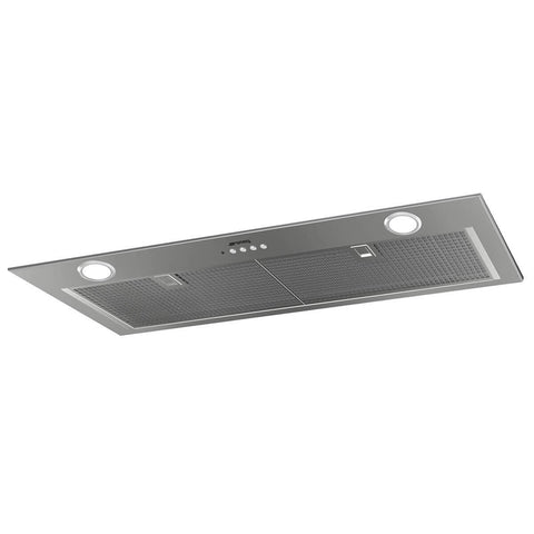 Smeg 90cm undermount rangehood - brushed stainless steel, 750m³/h airflow, LED lighting - SHU921X