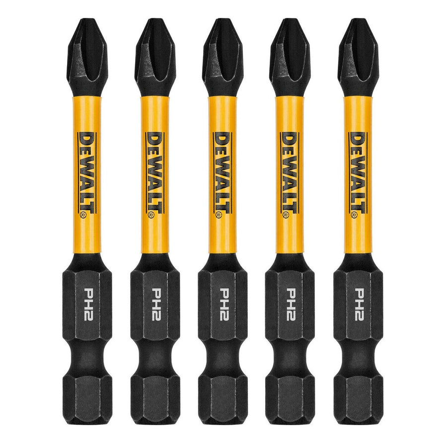 Dewalt Flextorq Driver Bit 5 Pack - 57mm PH2 - Impact Ready - Durable - SuperSaverAU - view 1