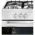 Artusi 90cm dual fuel freestanding oven - Stainless Steel, 5 gas burners, triple glazed door - CAFG90X