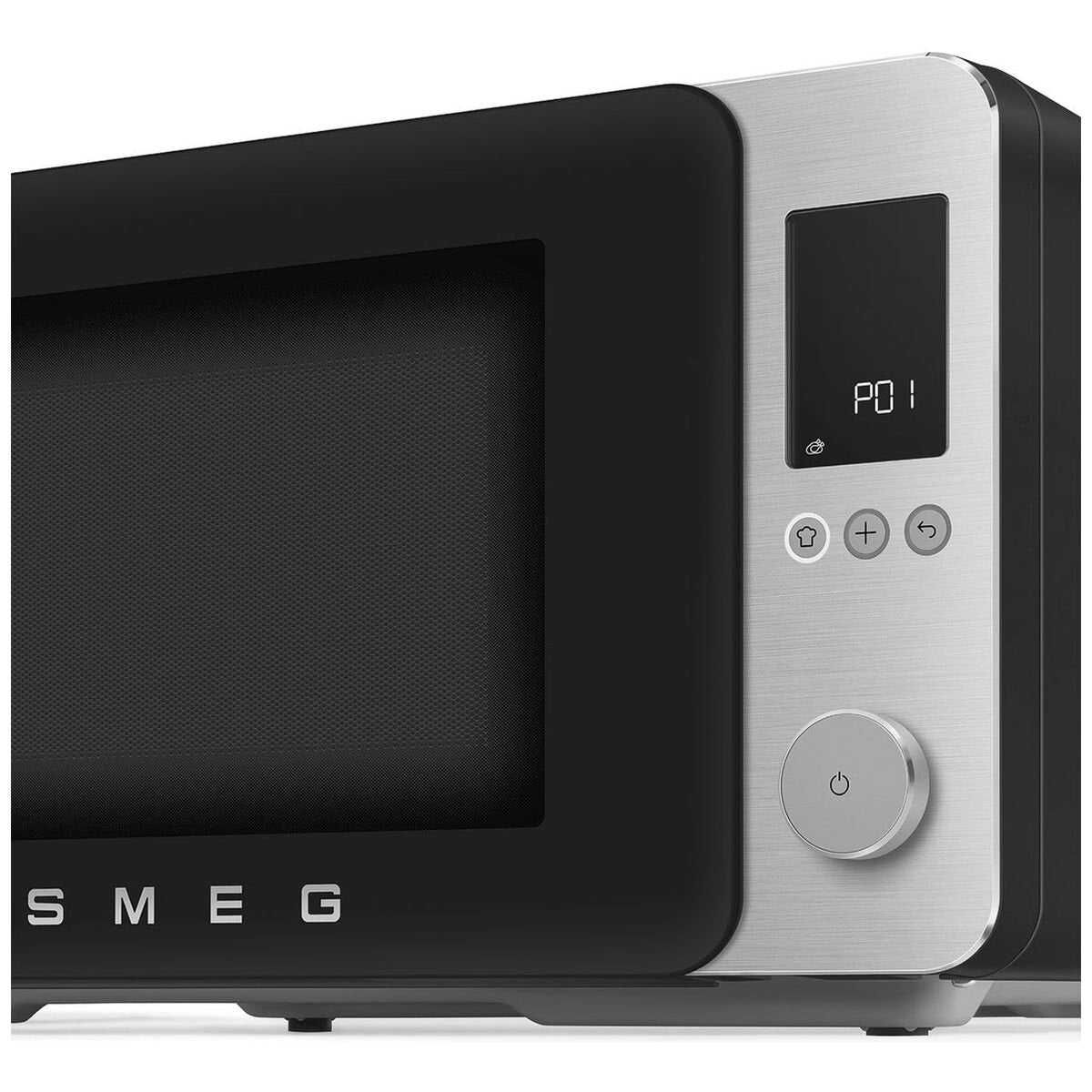 Smeg 27L Combi Microwave Oven 900W - Matte Black - Air Fry - 25 Auto Recipes - MOC02BLMAU