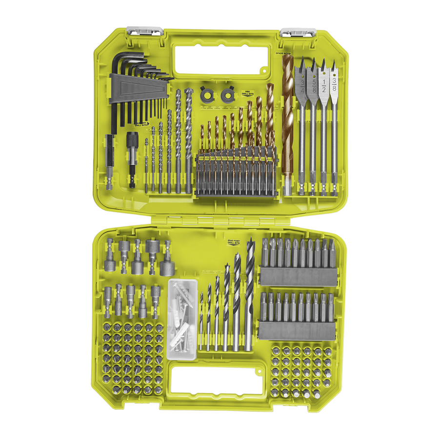 Ryobi 200 Piece DIY Essentials Drilling & Driving Kit RAK200DDFS