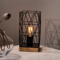 Verve Design Black Zavier Table Lamp - Modern - Metal/Wood - 40W - SuperSaverAU - view 1