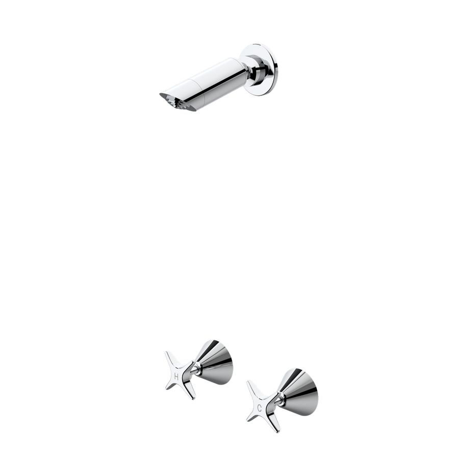Caroma Elegance II Shower Set - 9L/min - Chrome - WELS 3 Star - 150mm x 75mm x 150mm - SuperSaverAU - view 1