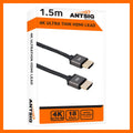 Antsig 1.5m 4K Ultra Thin HDMI Lead - 18Gbps - Gold-Plated Connectors - SuperSaverAU - view 3
