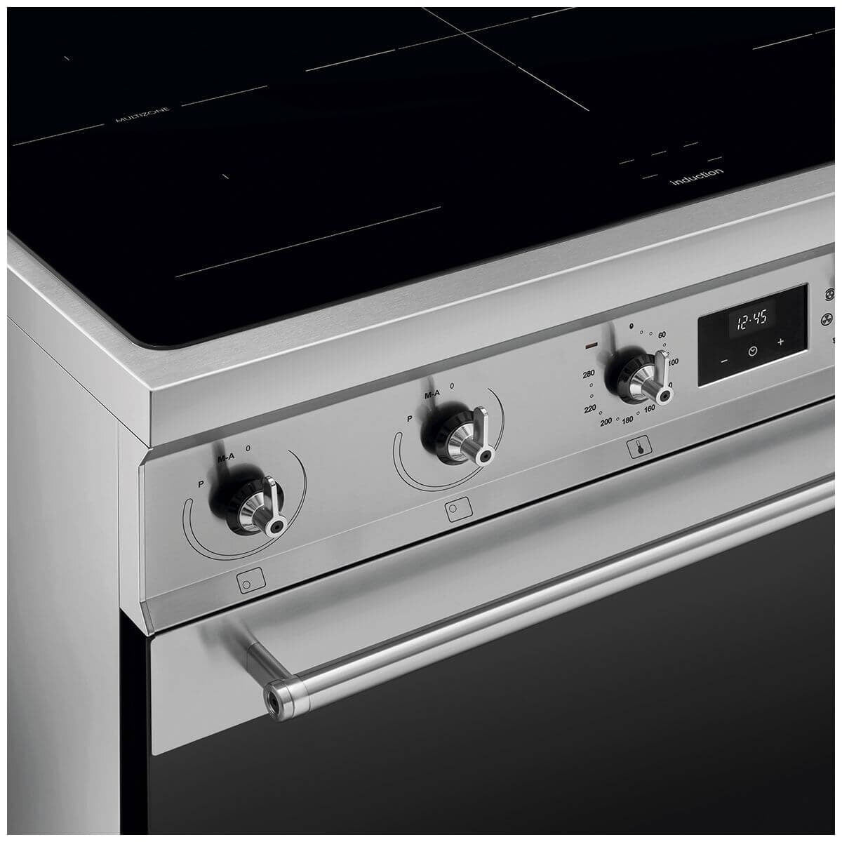 Smeg 90cm Freestanding Induction Oven - Stainless Steel, Pyrolytic Cleaning, Air Fry - C9IPX2