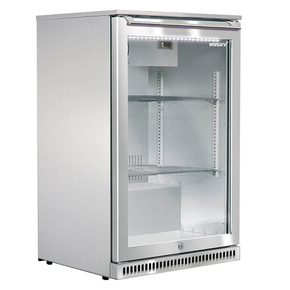 Husky 118L Single Door Outdoor Beverage Fridge - Stainless Steel, Mullion Heater - ALFC1840EL