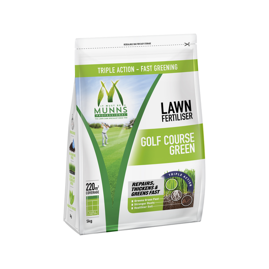 Munns Professional Golf Course Green Fertiliser - 5kg - Granular - All Lawns - SuperSaverAU - view 1