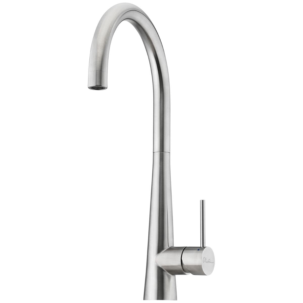 Oliveri Essente gooseneck mixer tap - 316 Stainless Steel, WELS 5 Star, lead-free, 6L per minute - SS31620