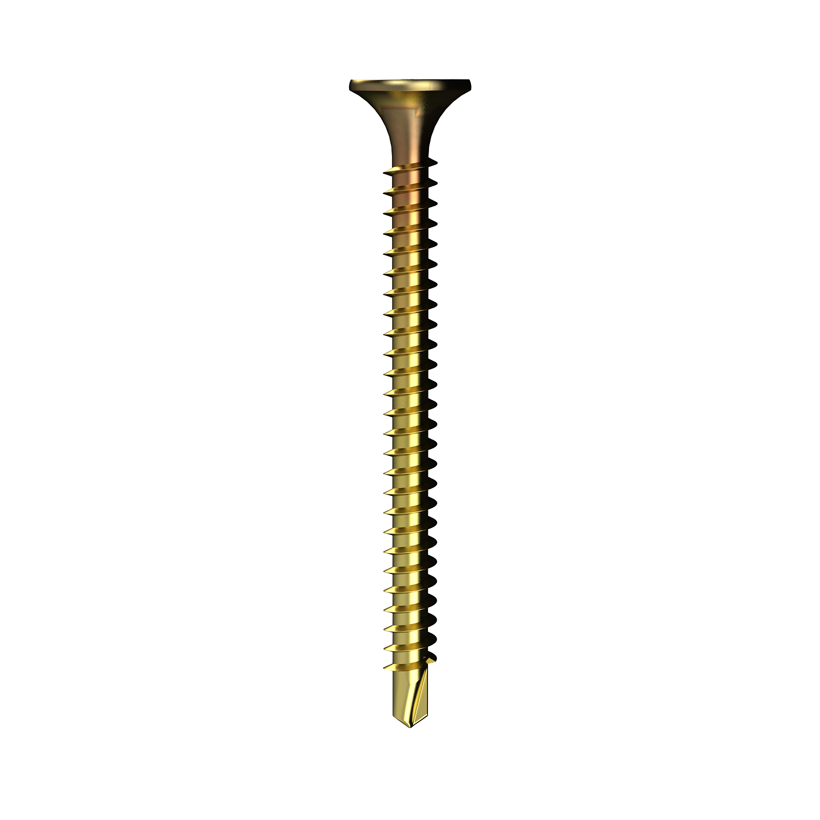 Bremick Collated Plasterboard Screws 6g x 25mm Yellow Zinc Bugle Head Fine Thread 1000 Pack