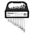Trojan 11 Piece Metric Combination Spanner Set 6mm-22mm, Chrome Vanadium