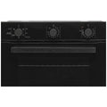Whirlpool 60cm multi-function oven - 67L net, forced air cooking, SmartClean, black glass - W3OMK35HR0BA