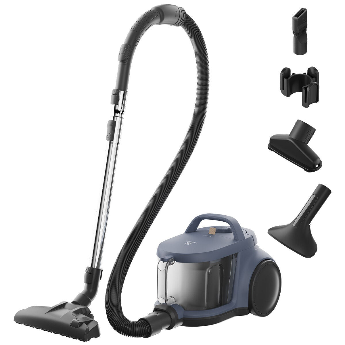 Electrolux 500 Pet bagless barrel vacuum - cyclone separator - pet nozzle - denim blue - EFC52513DB
