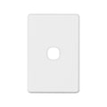 Deta White S-Line Series 1 Polycarbonate Aperture Wall Plate