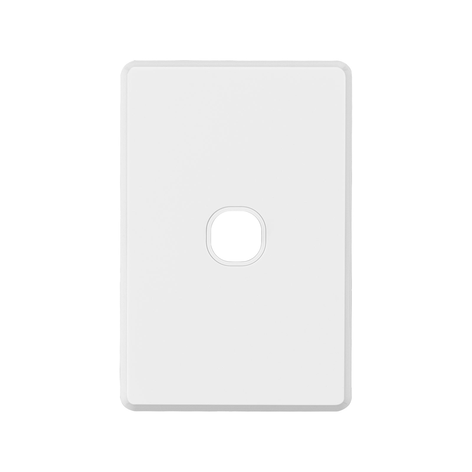 Deta White S-Line Series 1 Polycarbonate Aperture Wall Plate