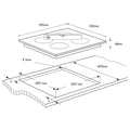 Chef 60cm 4 zone PowerReady induction cooktop - touch controls, PowerBoost, child lock - CHI6434BD