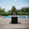 Beefeater 1200 Series 3 Burner LPG BBQ with Trolley - Black - Lockable Castor Wheels - BMG1230BB