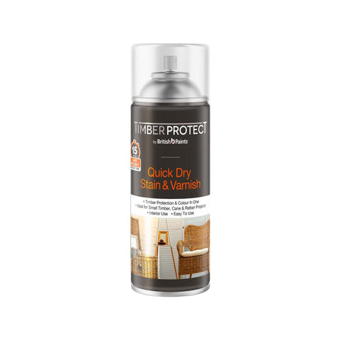 Timber Protect 300g Quick Dry Interior Stain and Varnish 0.3L - Jarrah - Waterproof, UV Resistant - SuperSaverAU - view 1