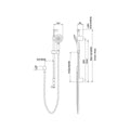 Methven Easy Click Shower - 3 Function - Telescopic Rail - Brass - Durable - SuperSaverAU - view 2