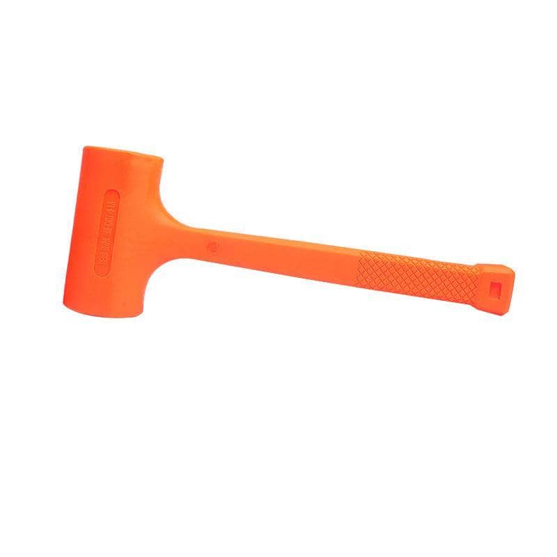 Dead Blow Rubber Hammer Mallet, Non-Marring - 4 lb (1.8 kg), Neon Orange