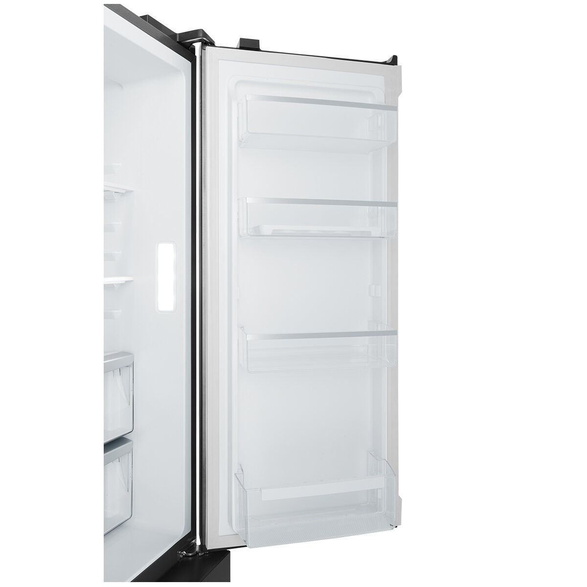 Westinghouse 564L Plumbed Quad French Door Fridge - Matte Black, Water Dispenser, Auto Icemaker - WQE5650BA