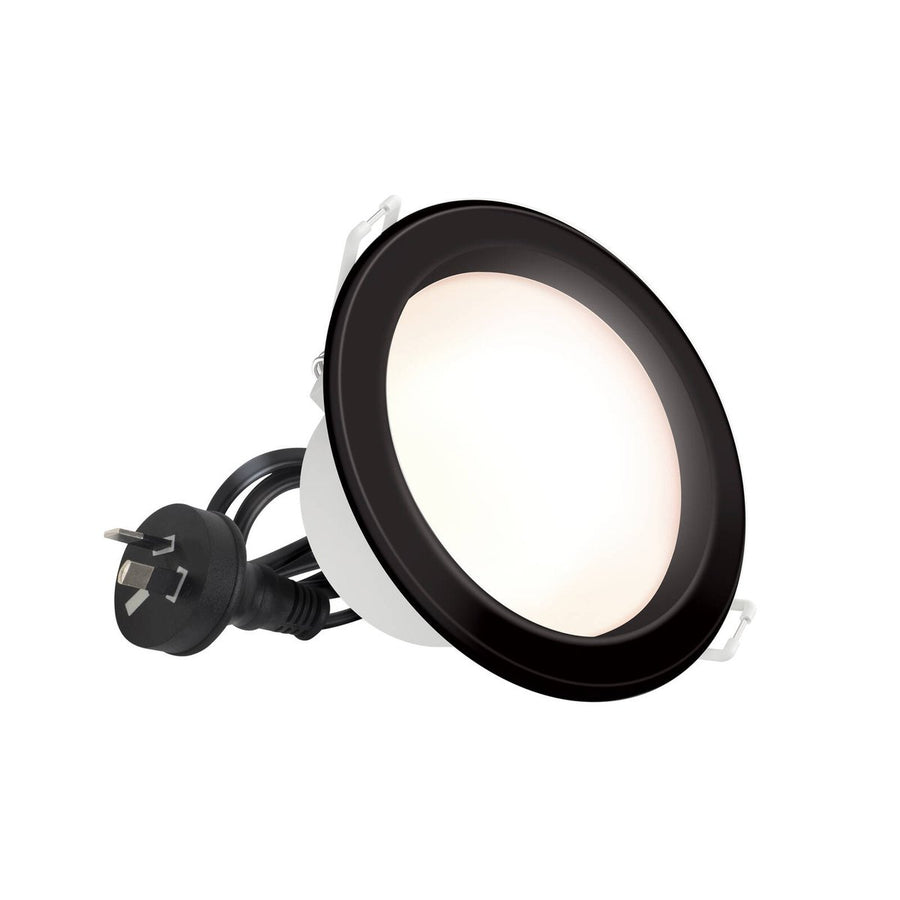 HPM Alina LED Downlight 7W 90mm - Tri Colour - Black - Dimmable - IP44 - SuperSaverAU - view 1