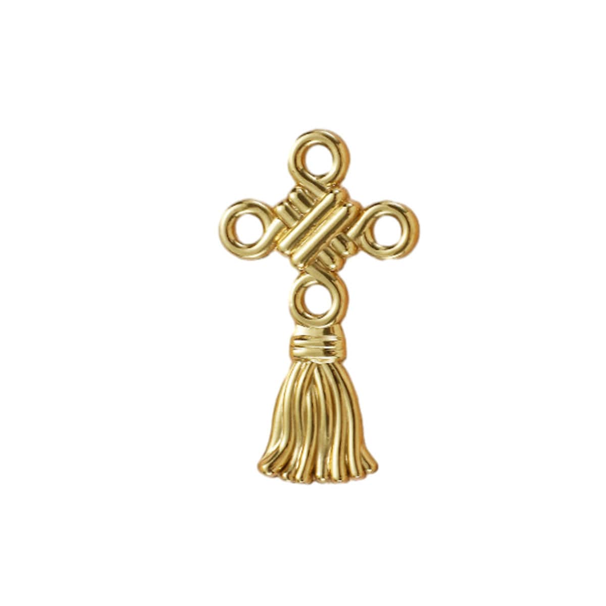 Decorative Cabinet Handle with Electroplated Finish - Chinese Knot