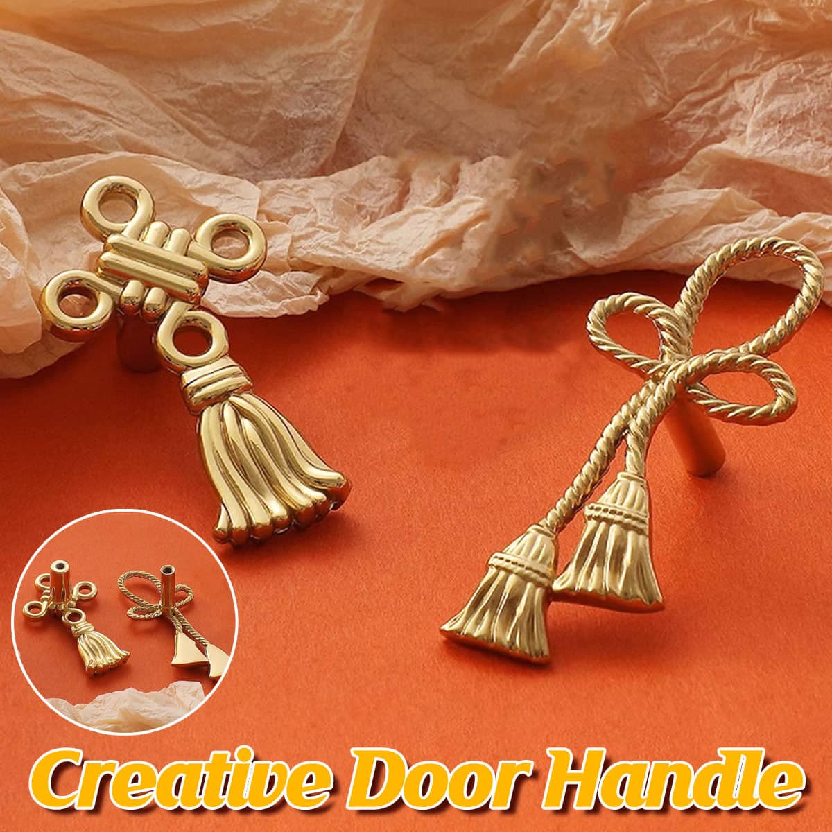 Decorative Cabinet Handle with Electroplated Finish - Chinese Knot - view 2