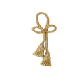 Decorative Cabinet Handle with Electroplated Finish - Rope Knot