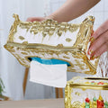 Decorative Napkin Tissue Box Holder, 23 x 13 x 9.5 cm - Gold - view 5