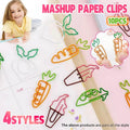 Decorative Paper Clips, Pack of 10 - White - view 2
