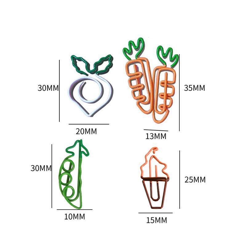 Decorative Paper Clips, Pack of 10 - White - view 4