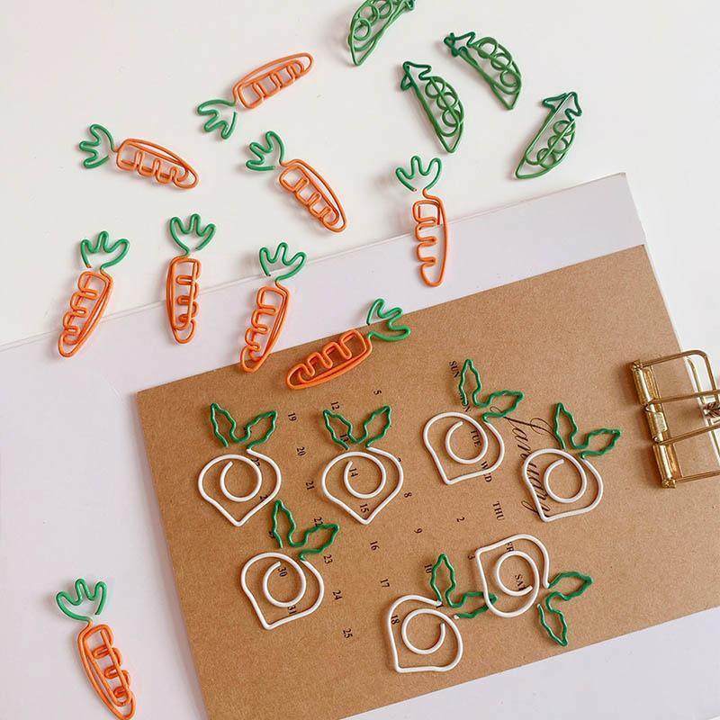 Decorative Paper Clips, Pack of 10 - White - view 5