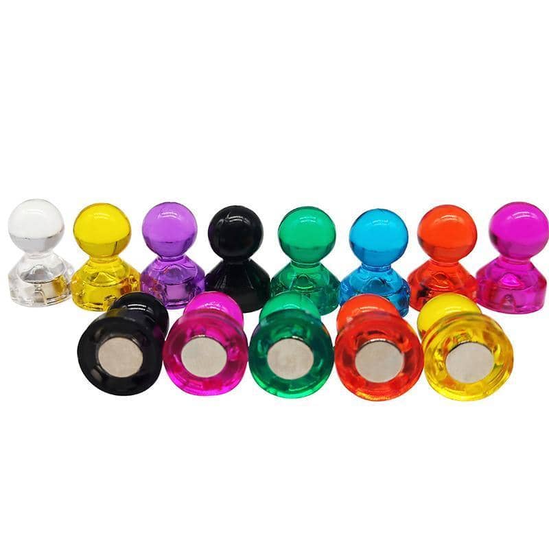 Decorative Push Pin Magnets for Fridge and Whiteboard - Pack of 10 - view 3