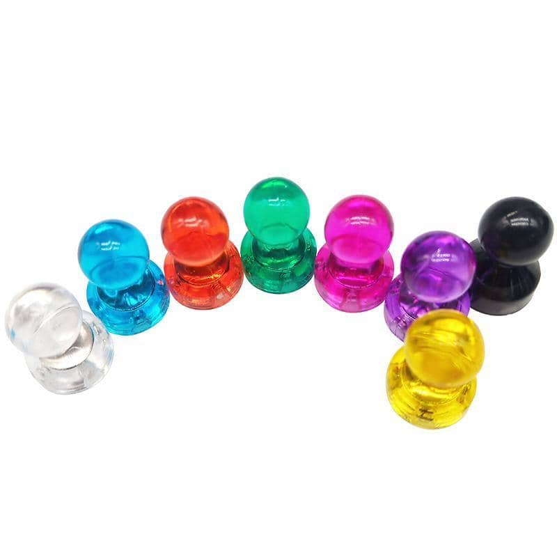 Decorative Push Pin Magnets for Fridge and Whiteboard - Pack of 10 - view 4