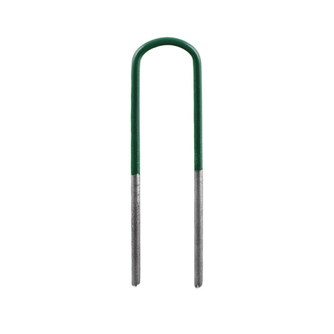 Jack 150mm Galvanised Steel Green Synthetic Turf Pegs - 20 Pack