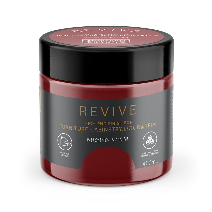 Porter S Paints Revive Furniture Paint 400ml - Engine Room Red - Washable - SuperSaverAU - view 1