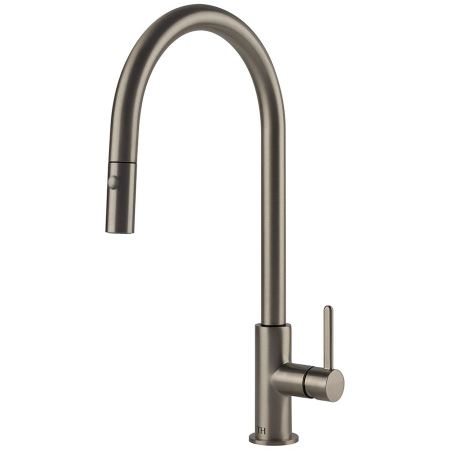 Turner Hastings Naples Pull Out Sink Mixer - Brushed Nickel, Brass, Single Lever Handle - NA302PM-BN