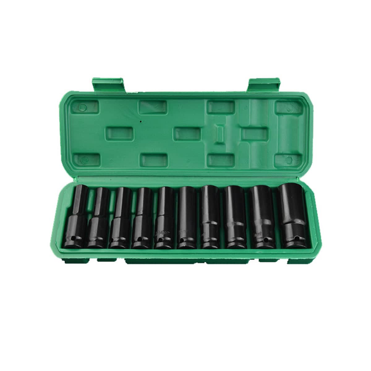 Deep Impact Socket Set, 10 Piece Metric 8 to 24 mm with Black Oxide Finish - view 2