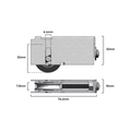 Rolltrak Adjustable Carriage - 76mm - Stainless Steel - Heavy Duty - SuperSaverAU - view 2