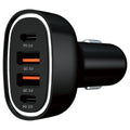 Antsig 80W Multi Port USB Car Charger - 4 Devices - Compact - Black - SuperSaverAU - view 1